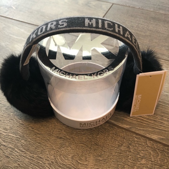 Michael Kors | Accessories | Nwt Michael Kors Rabbit Fur Ear Muffs ...